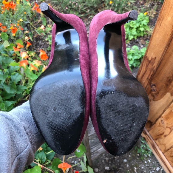Steve Madden burgundy wine platform heels 👠 - Picture 5 of 7